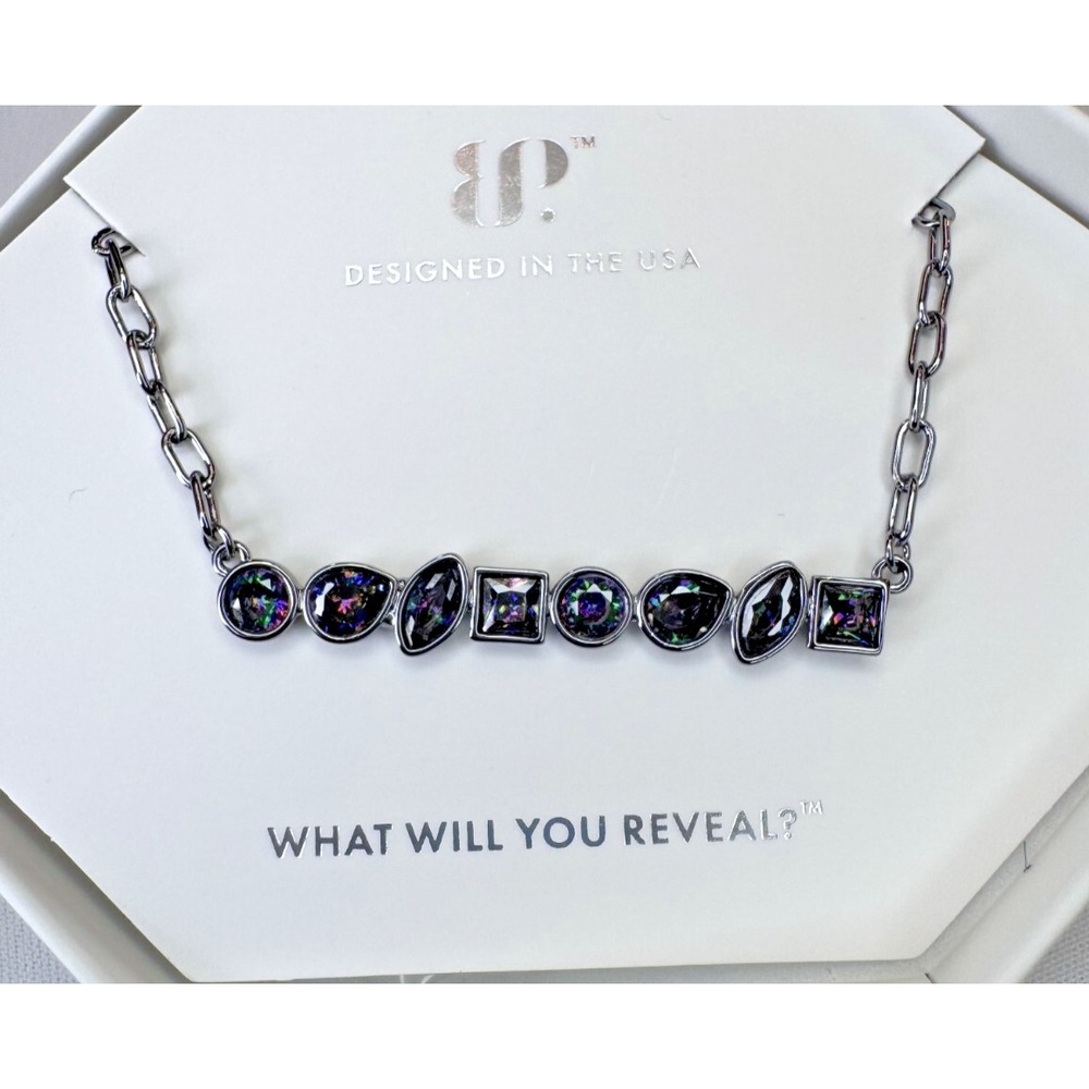 Bomb Party June Necklace NK26787 Just Be You Hematite Plating Alexandrite